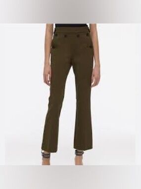 Helmut Lang Rider Crop Pants Sage 6